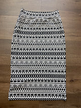 Renee C Geometric Pencil Skirt (S)