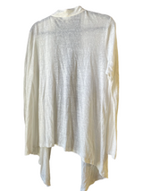J. Jill Love Linen White Open Front Cardigan (M)