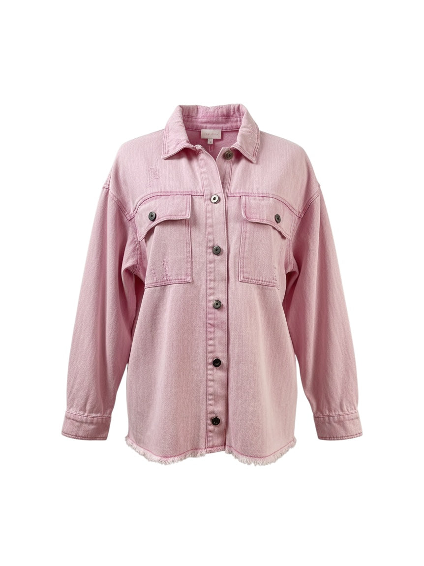 Entra Women's Pink Denim Jacket (M)