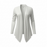 J. Jill Love Linen White Open Front Cardigan (M)