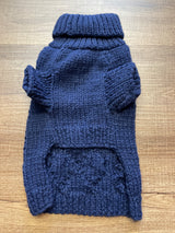 Fab Dog Navy Knit Dog Sweater