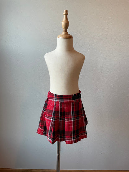 Justice Plaid Pleat Skirt (5T)