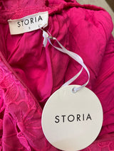 Storia NWT Eyelet Lace Plunge Neck Mini Dress (S) - BinxBerry Consignment