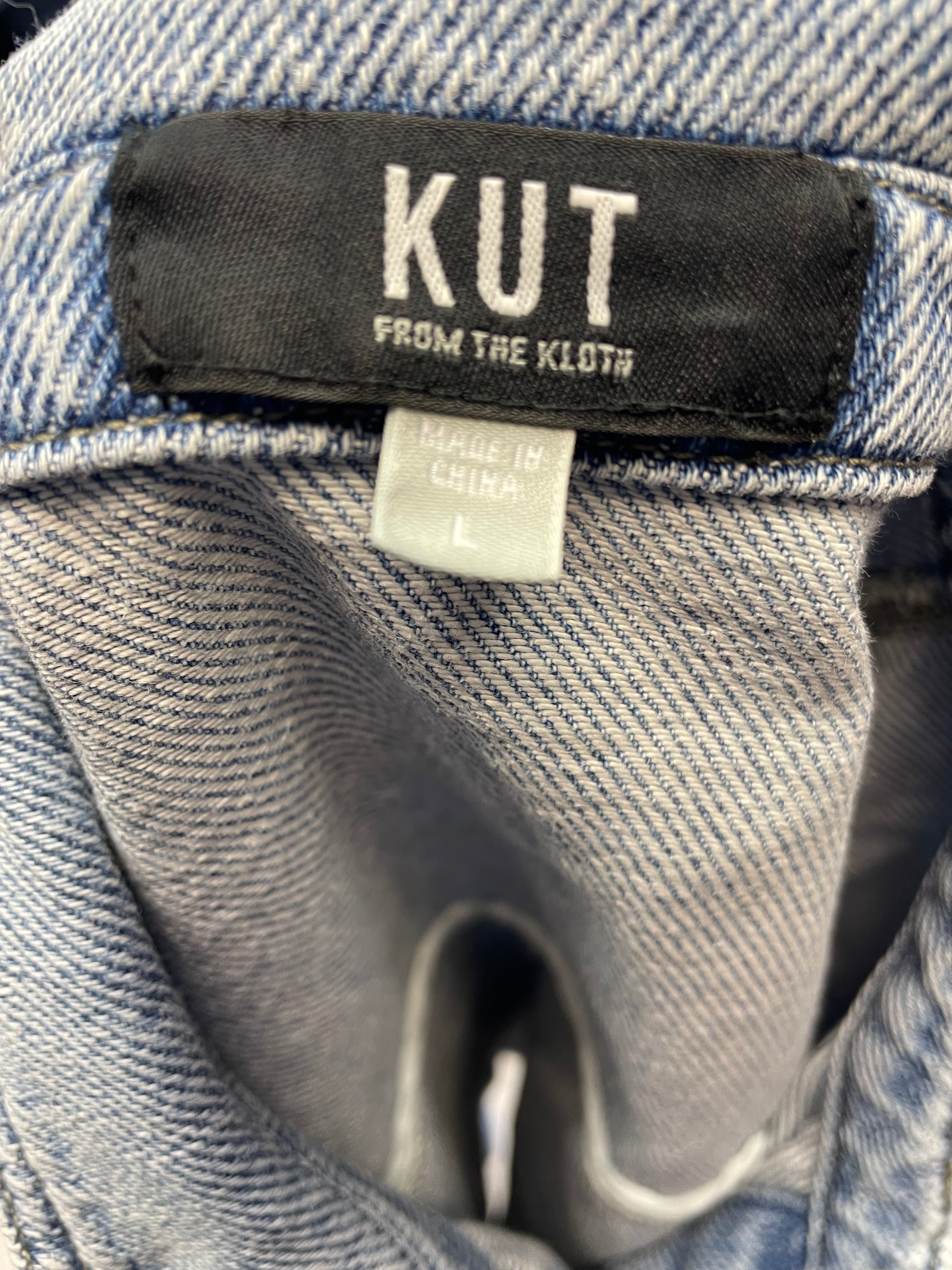 Kut from the Kloth Women's Cropped Denim Top (L)