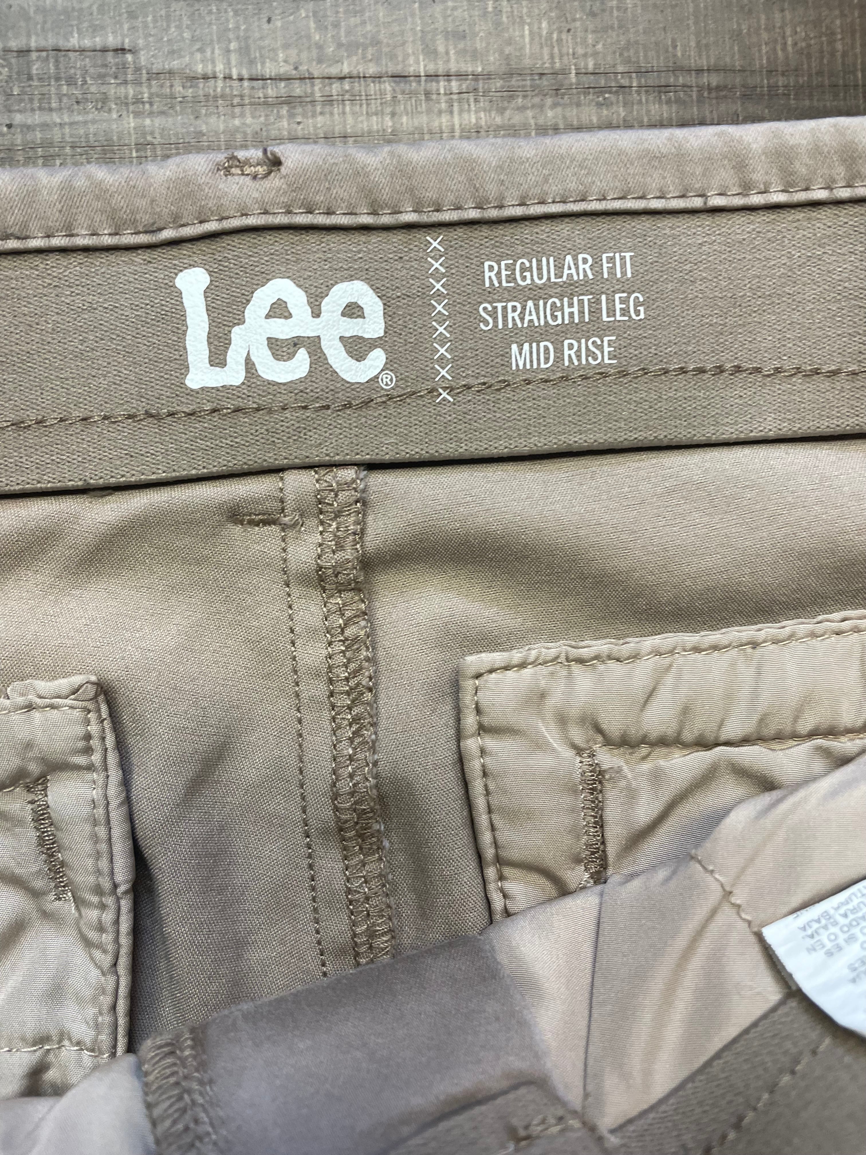 Lee Regular Fit Straight Leg Mid Rise Women's Khakis (8)