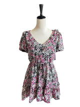 Crystal Doll Floral Elastic Waist Midi Dress (S)