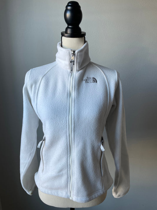 The North Face White Zip Up Fleece (XS)