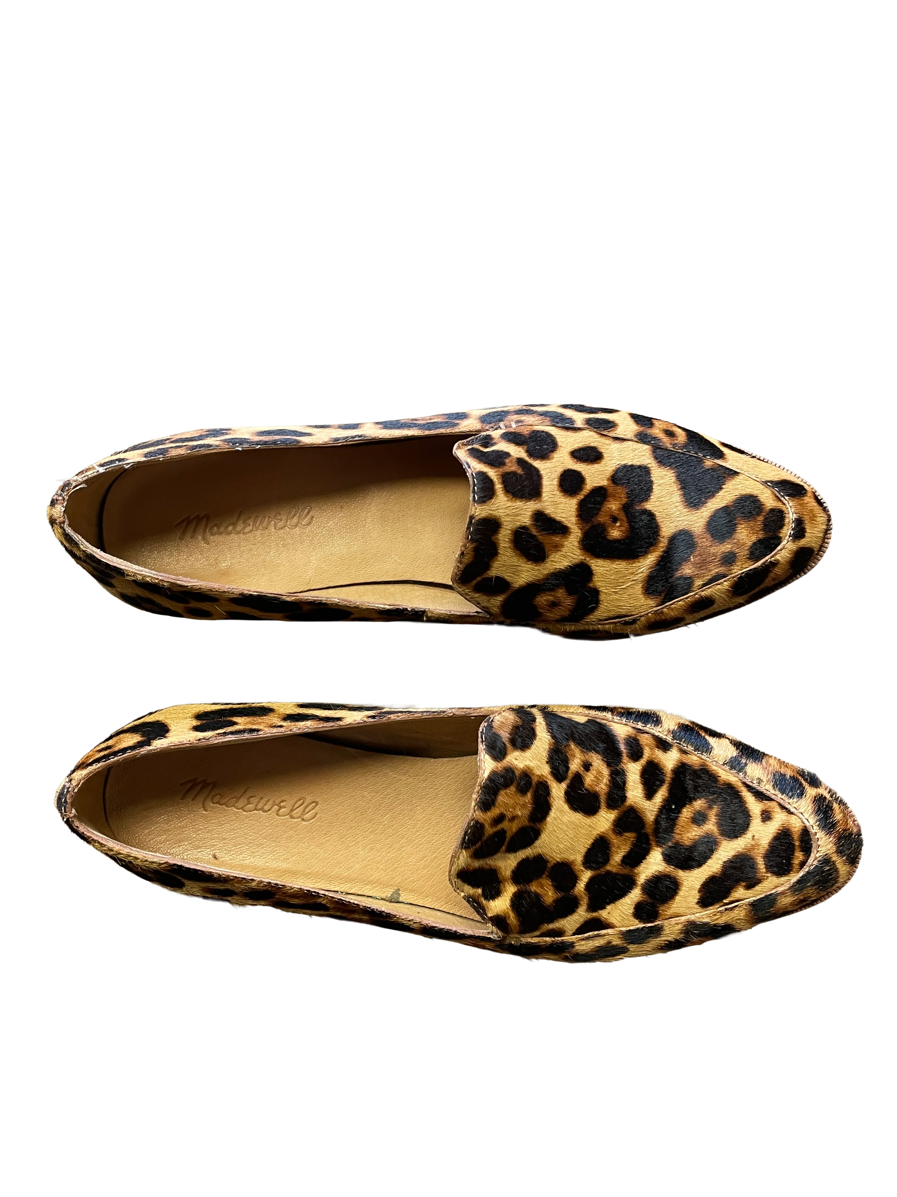 Madewell The Frances Loafer Leopard Print Calf Hair Slip-On Flats (9) - BinxBerry Consignment