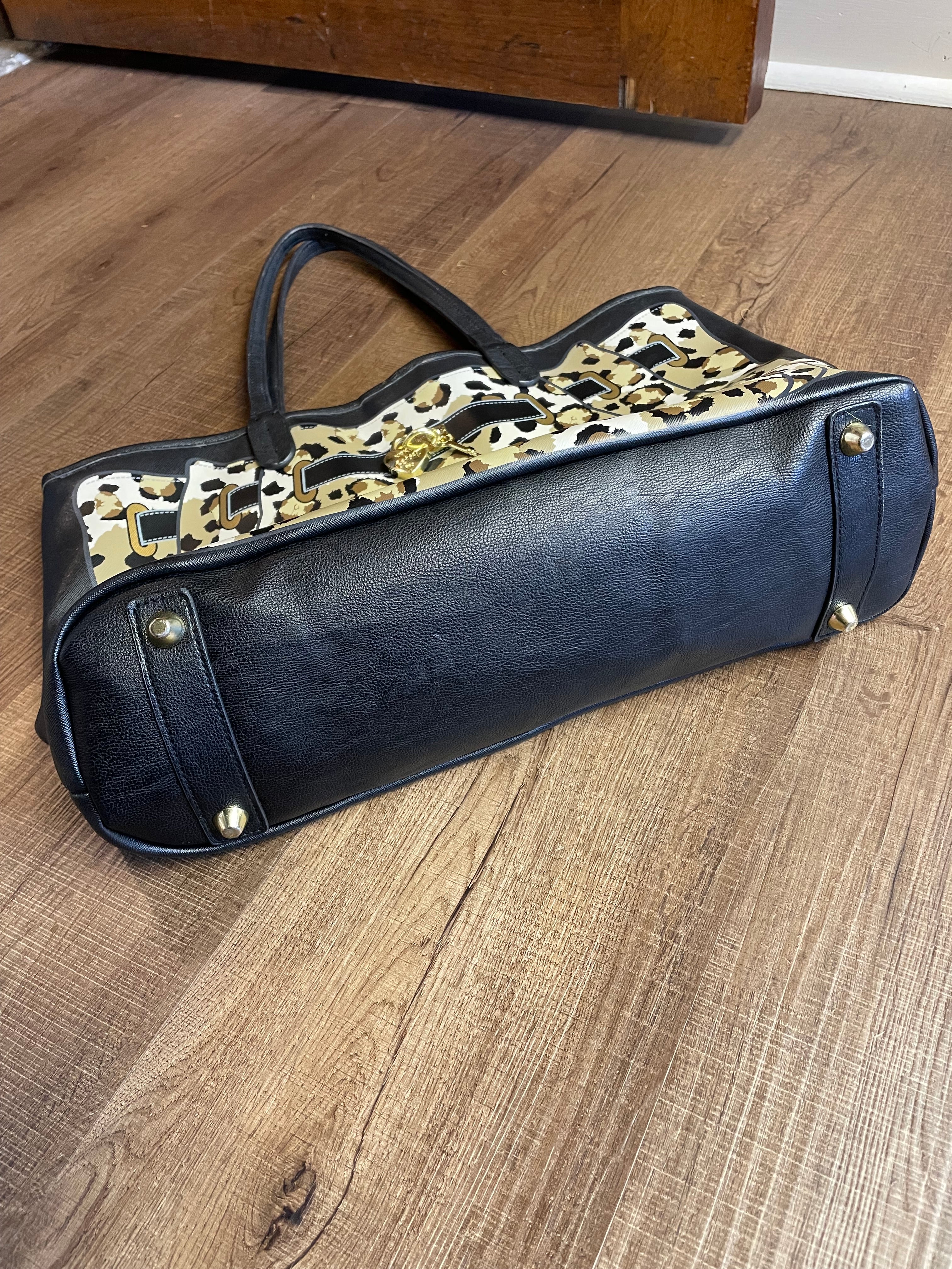 Betsey Johnson Fee Fi Faux Cheetah Print Tote