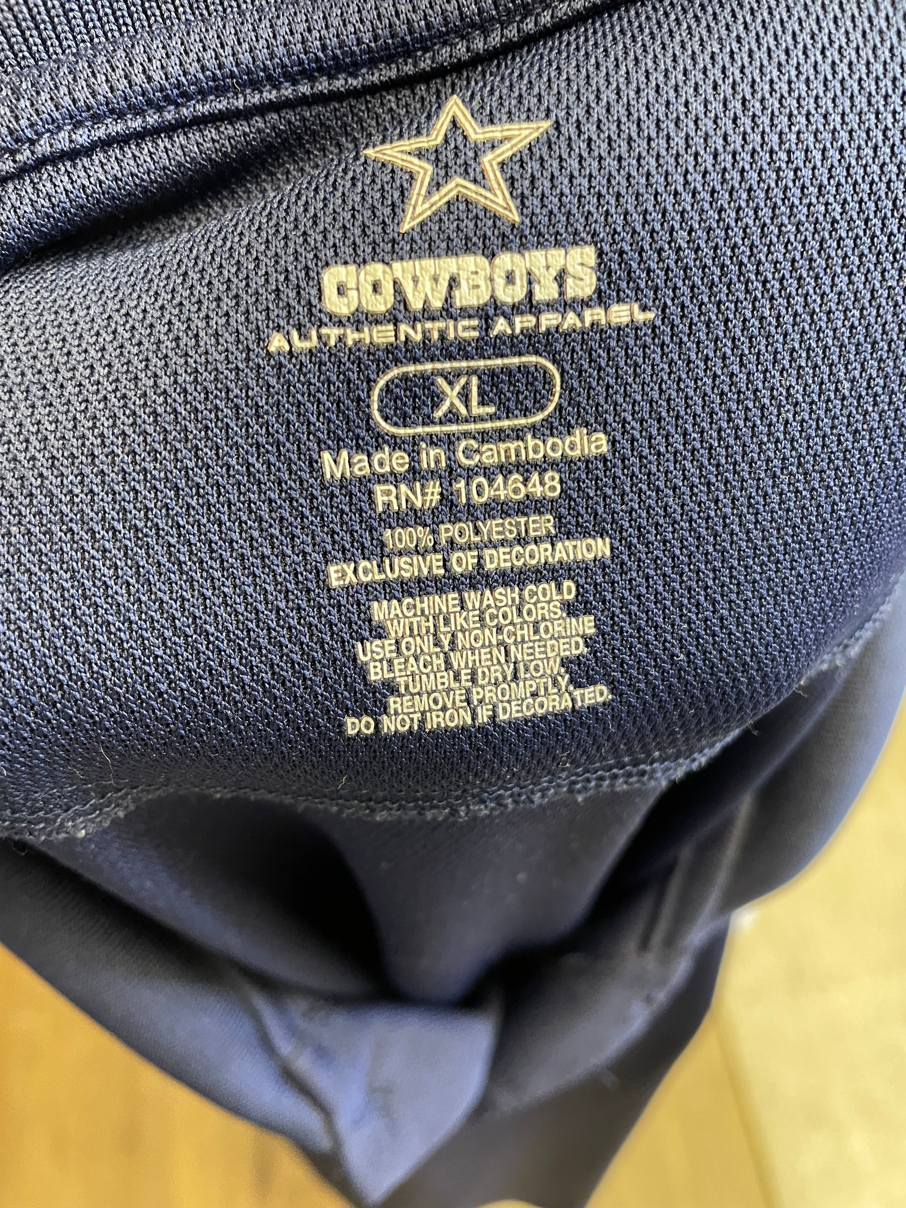 Cowboys Authentic Apparel Men's Polo (XL)