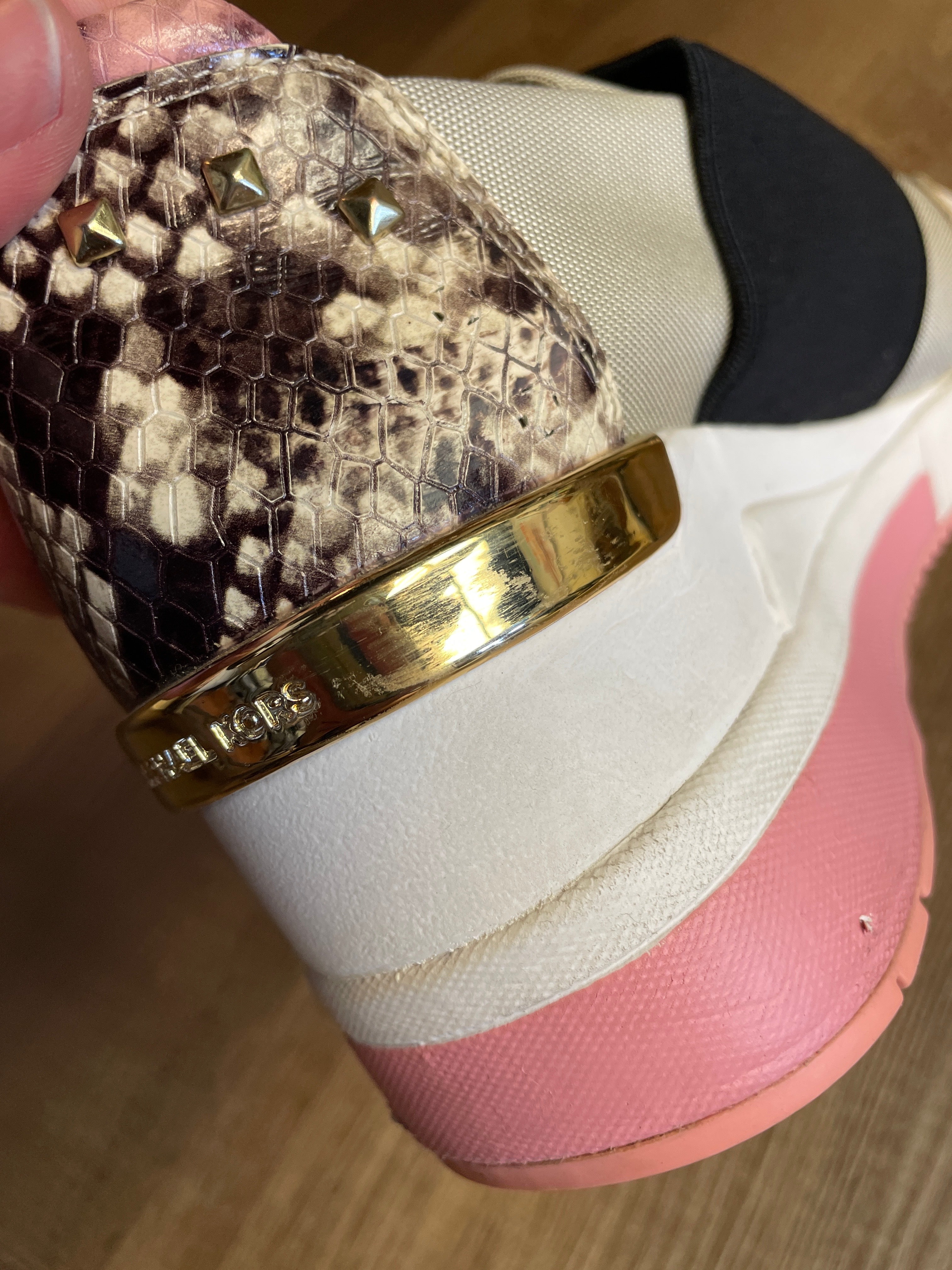 Michael Kors Felix Trainer Tech Canvas Women's Wedge Sneaker (6M)