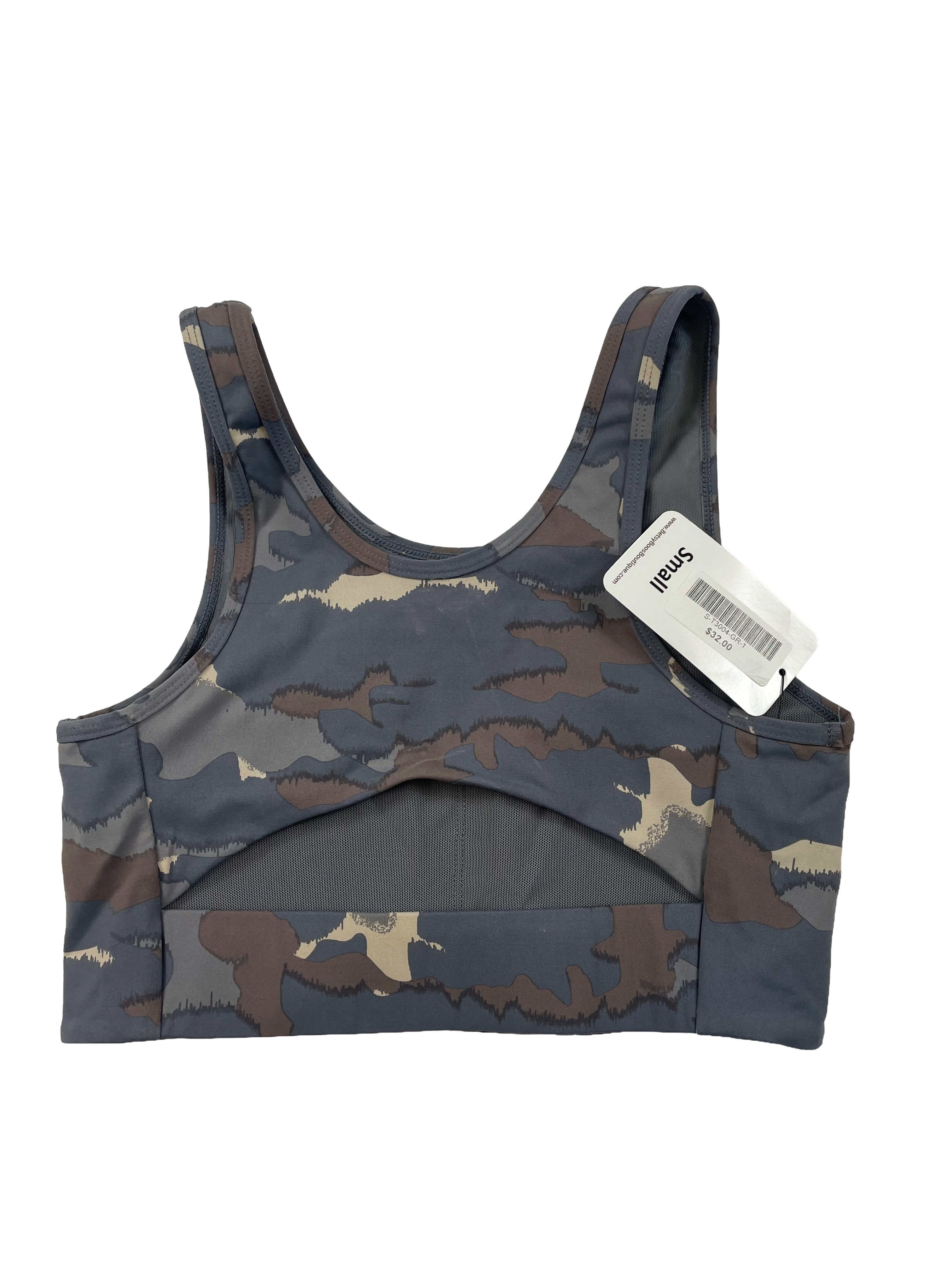 Mono B NWT High-Impact Sports Bra in Blue Tundra Camo (S) - BinxBerry Consignment