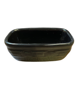 Longaberger Pottery Woven Traditions Ebony Dash Bowl