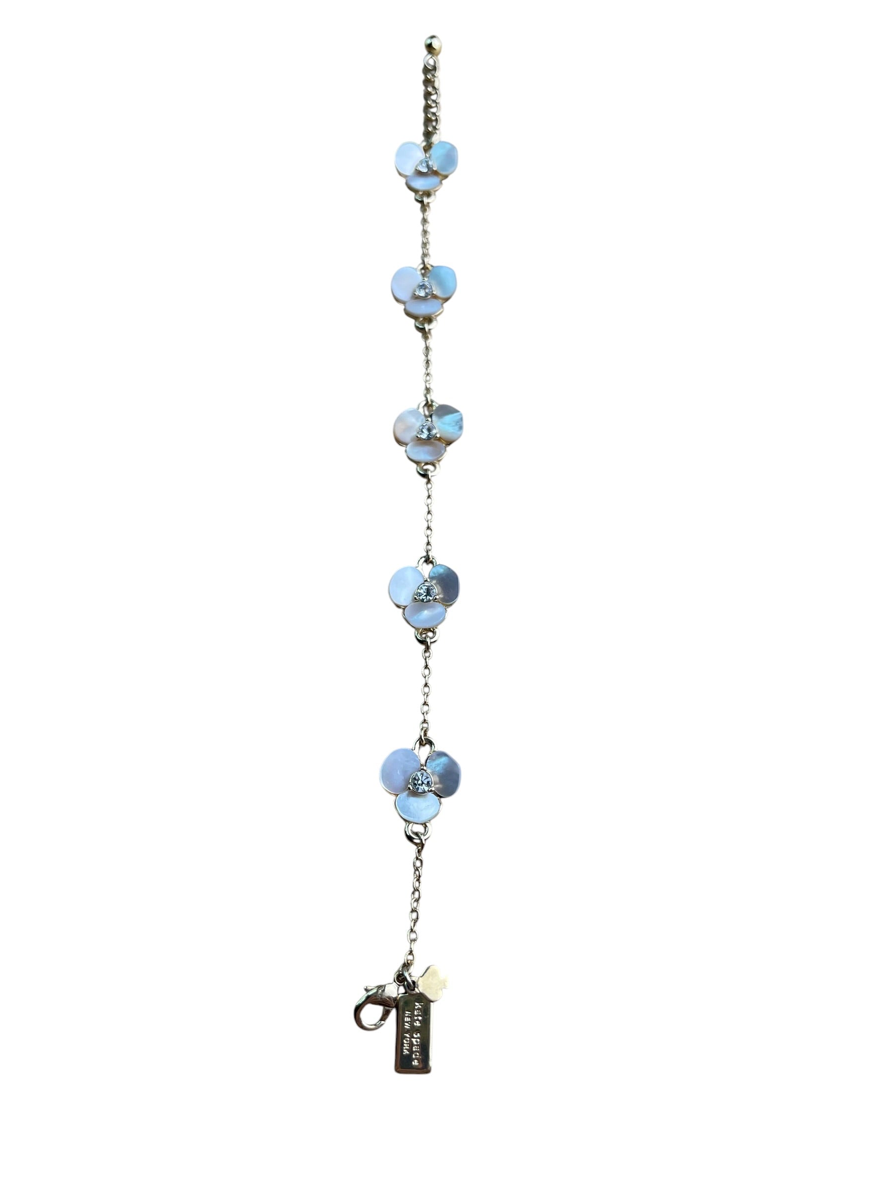 Kate Spade Precious Pansy Chain Bracelet