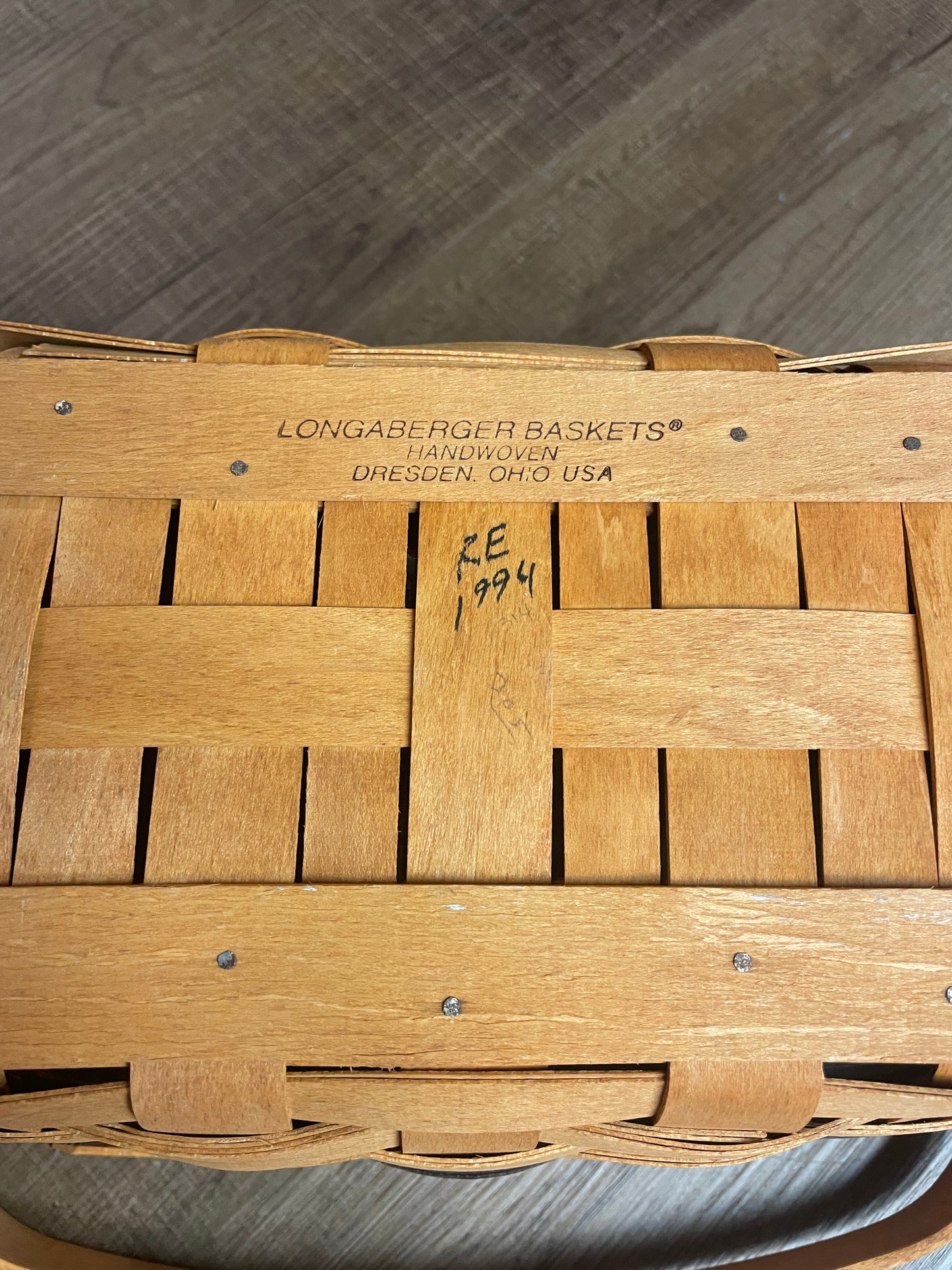Longaberger 1994 Boo Basket & Protector