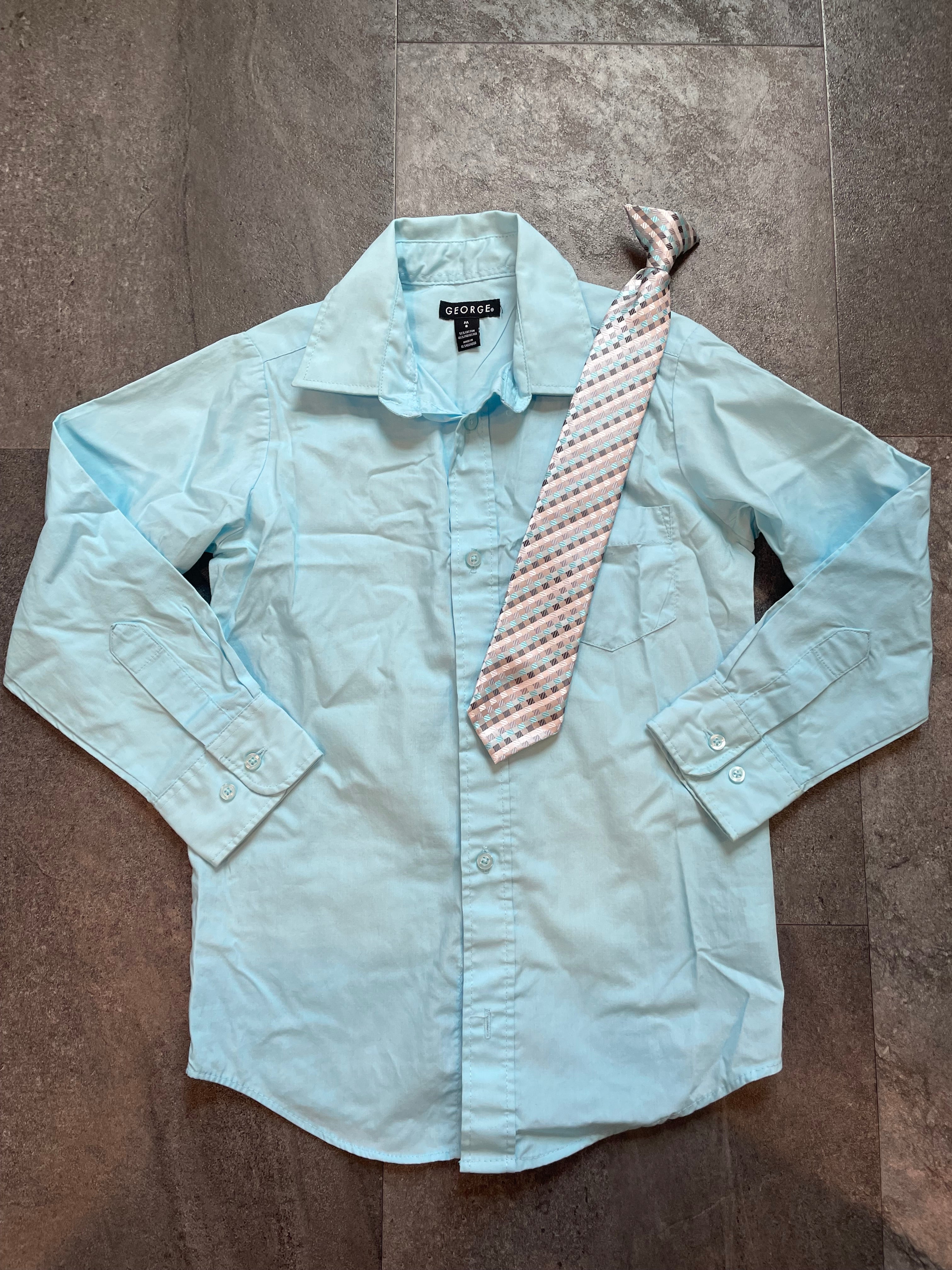 George Boy's Button Down Shirt & Tie (8)