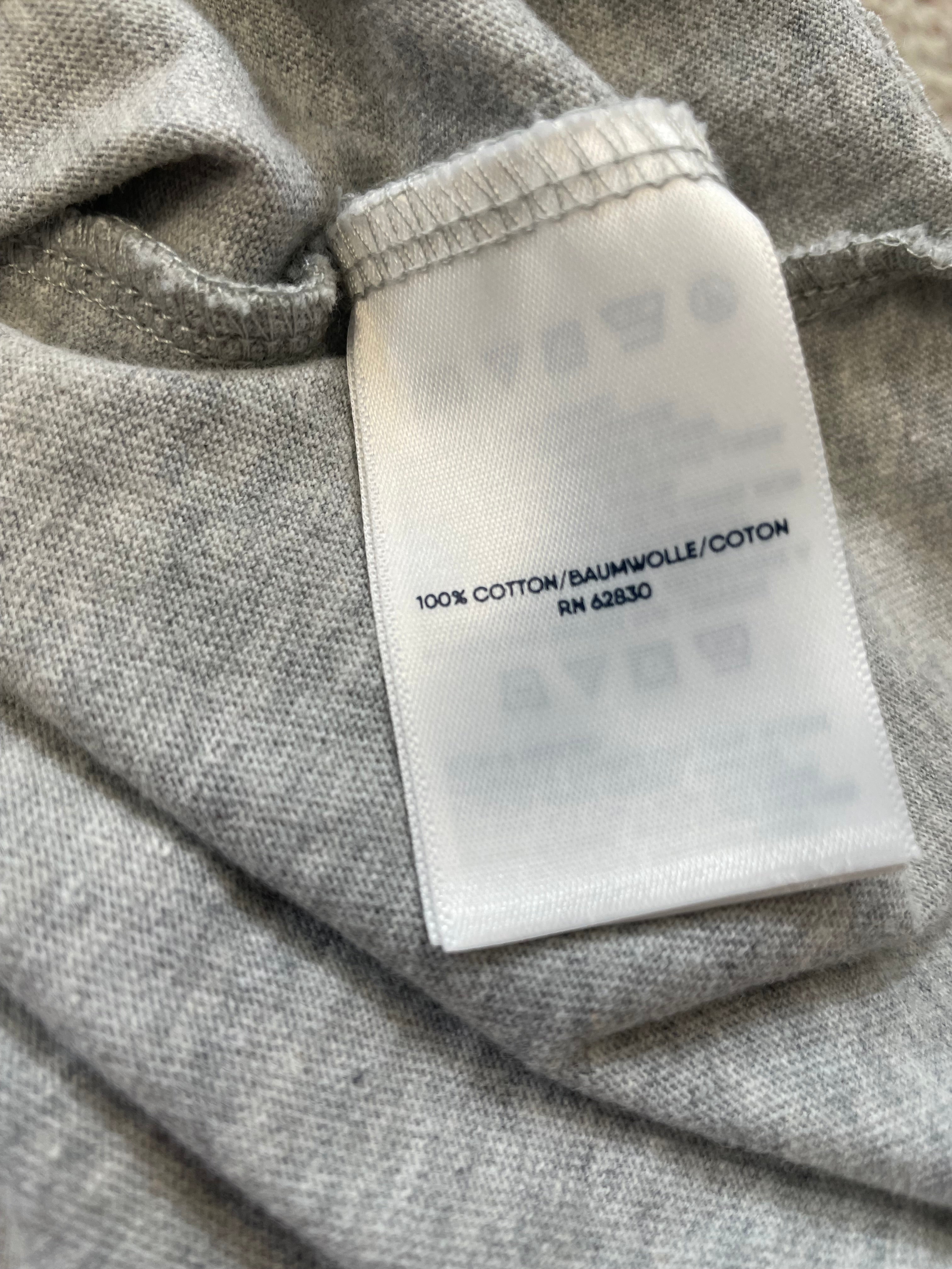 Land's End Women's 100% Cotton Basic Gray Tee (L) - BinxBerry Consignment