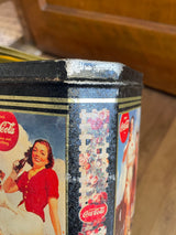 Coca-Cola Vintage 1995 Octagon Tin