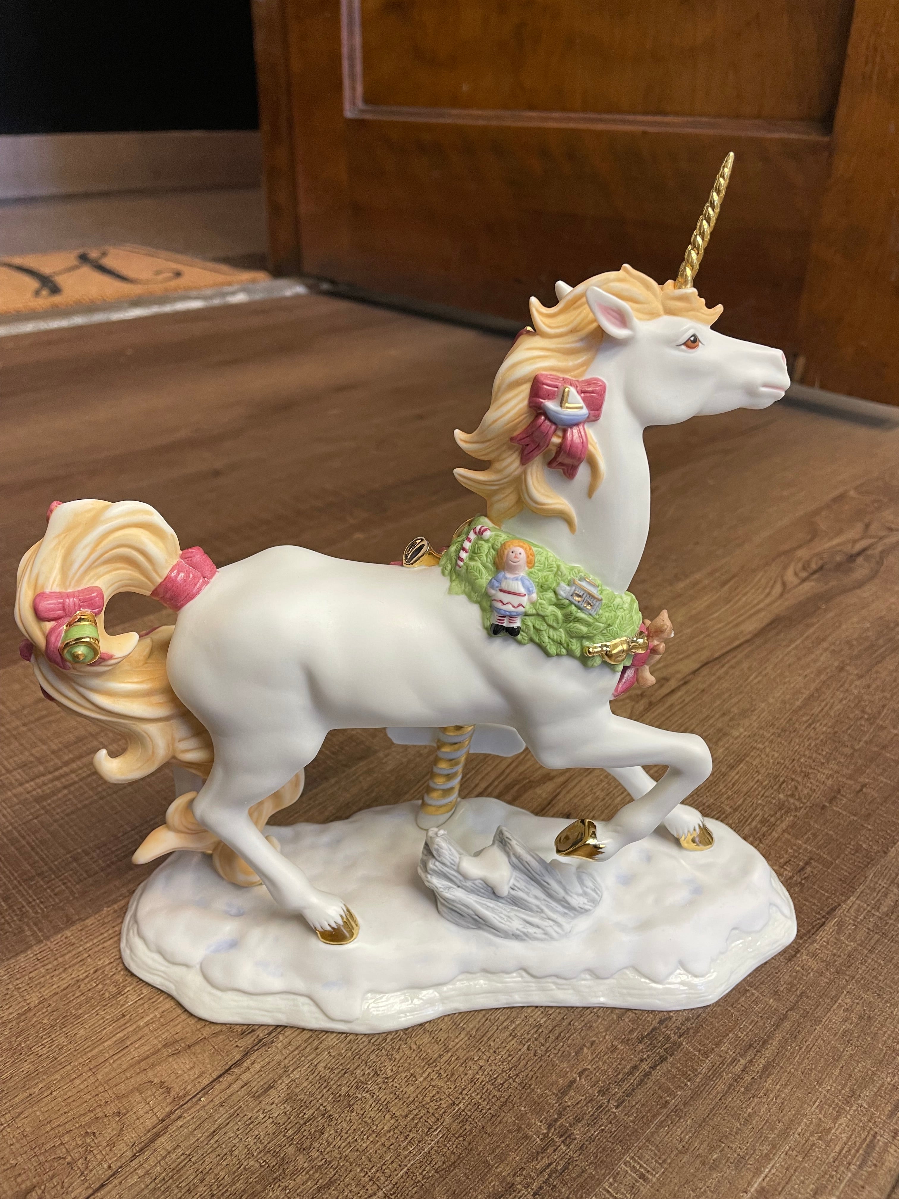 Princeton Gallery "Journey to the North Pole" Fine Porcelain Unicorn