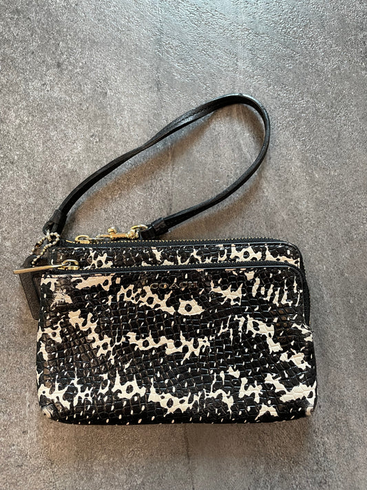 Coach Madison Python Felicia Zip Wristlet