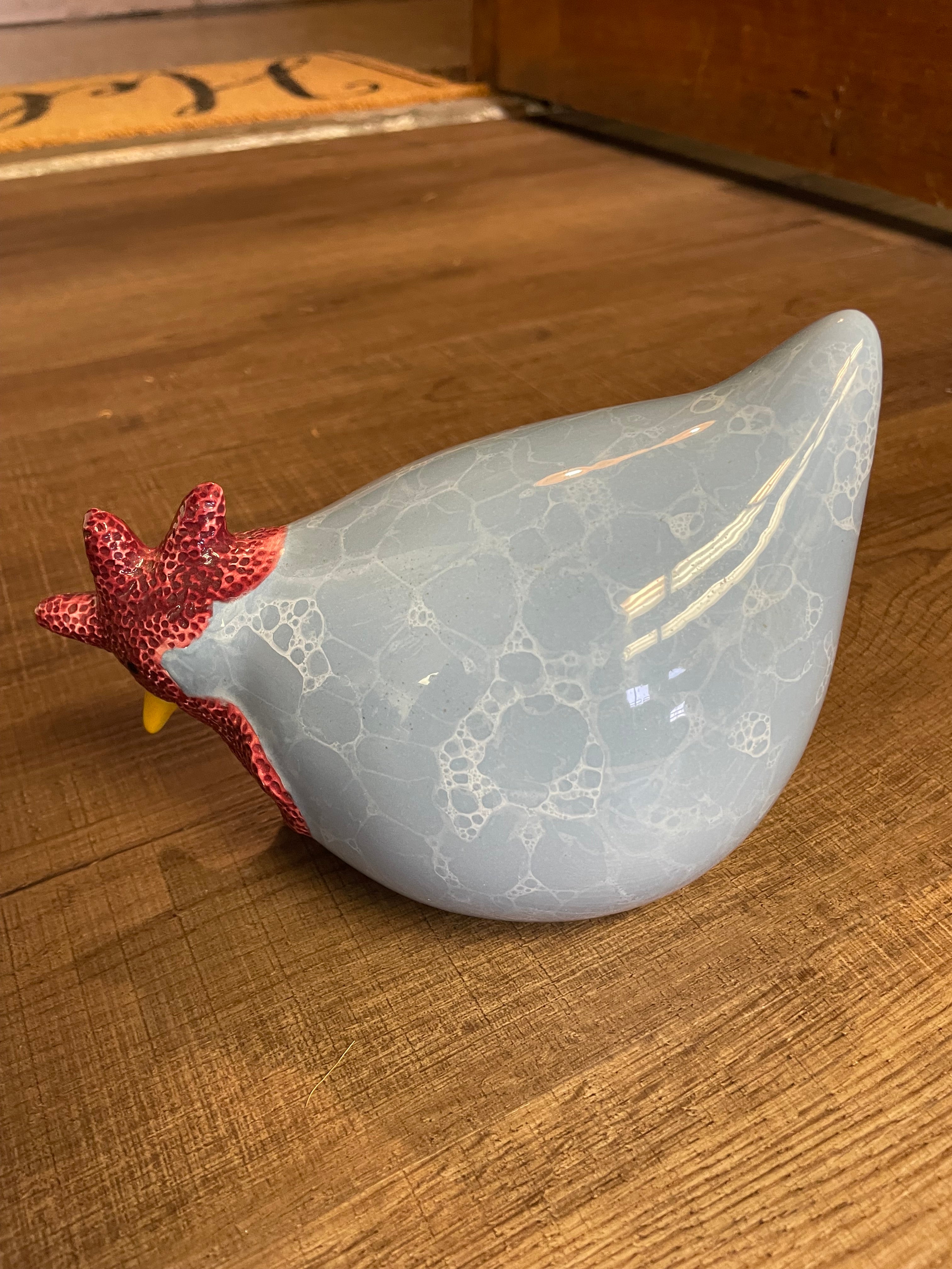 Vintage Glazed Ceramic Chicken