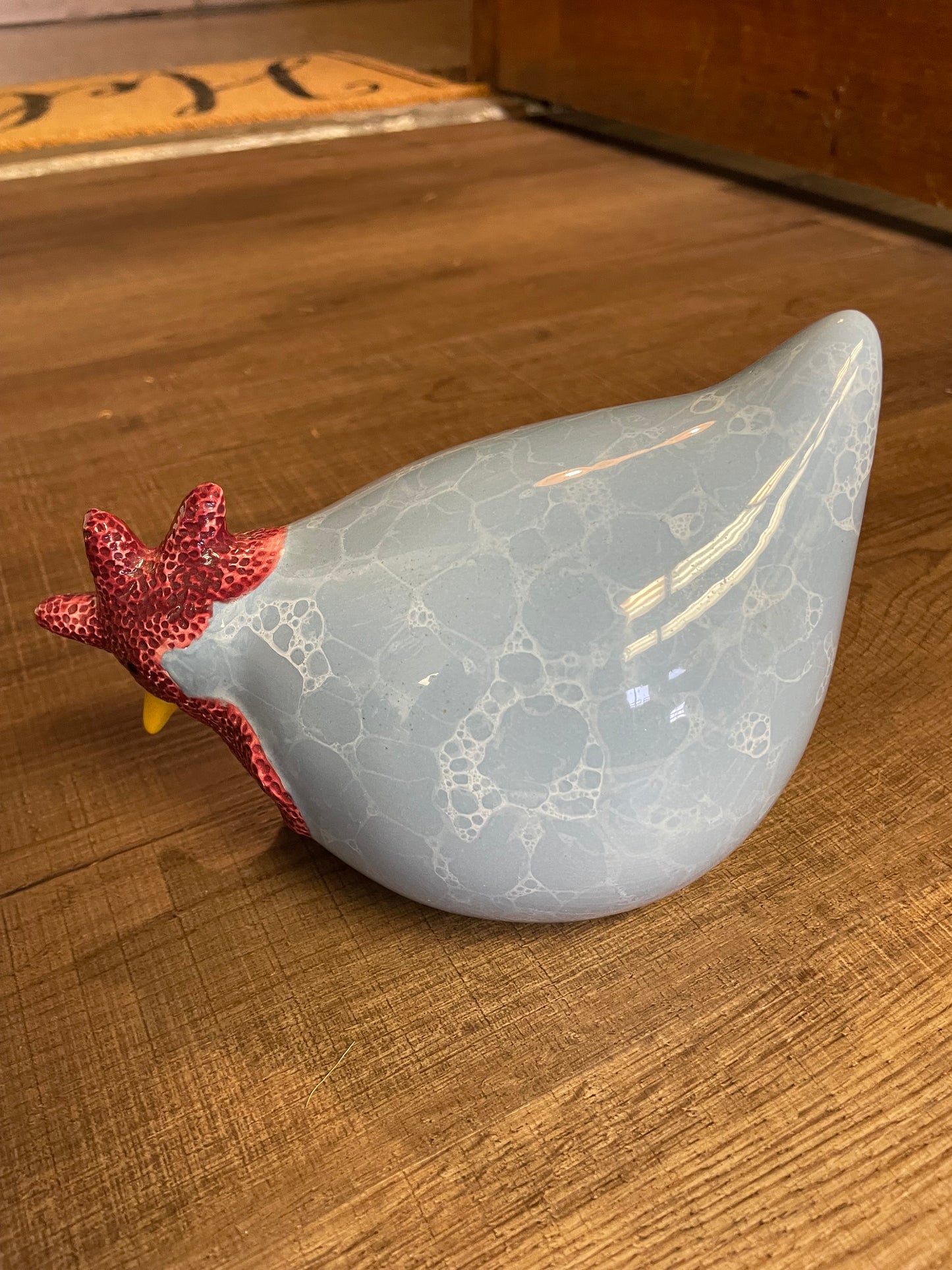 Vintage Glazed Ceramic Chicken