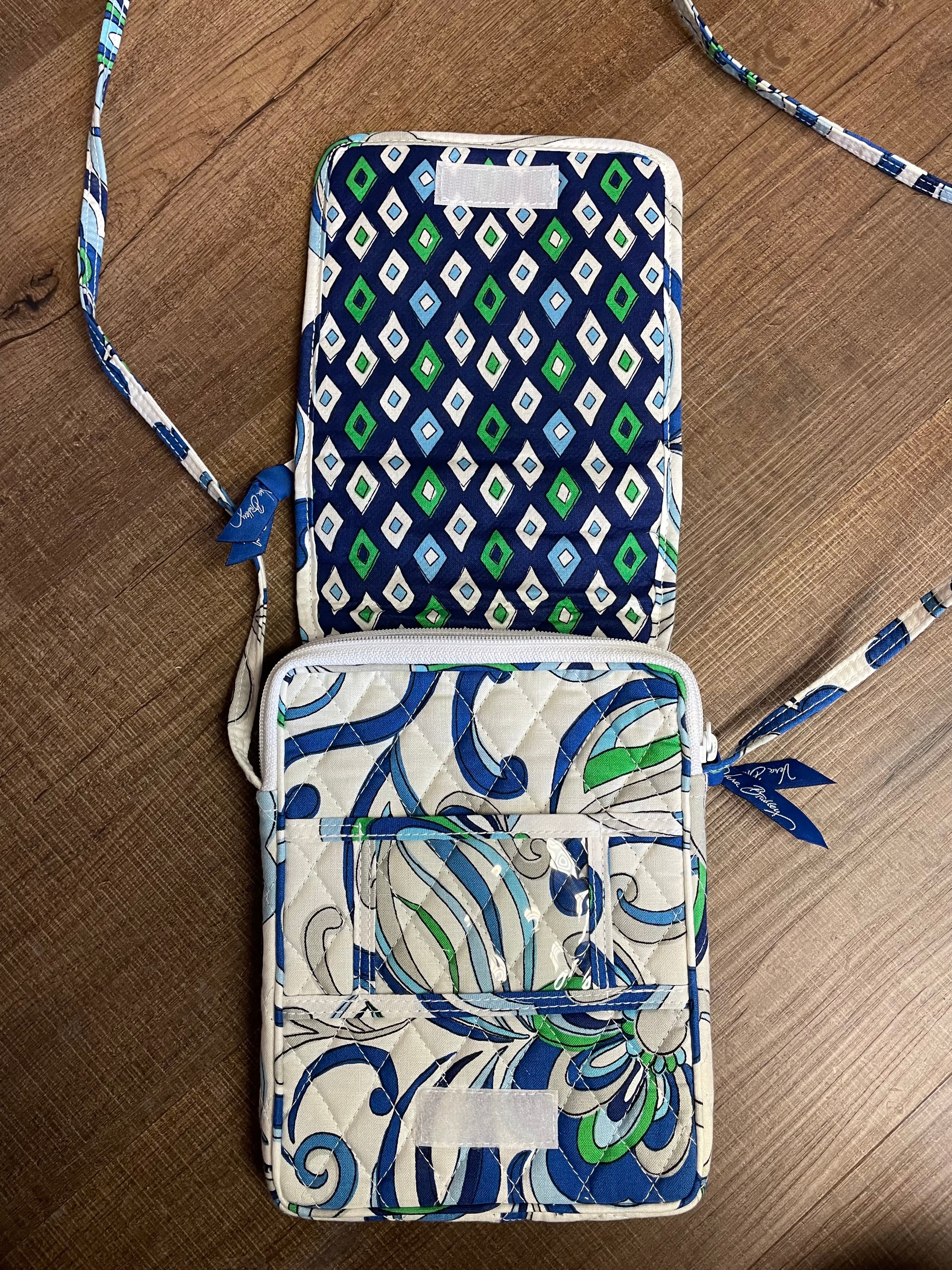 Vera Bradley Hipster Crossbody Mediterranean White