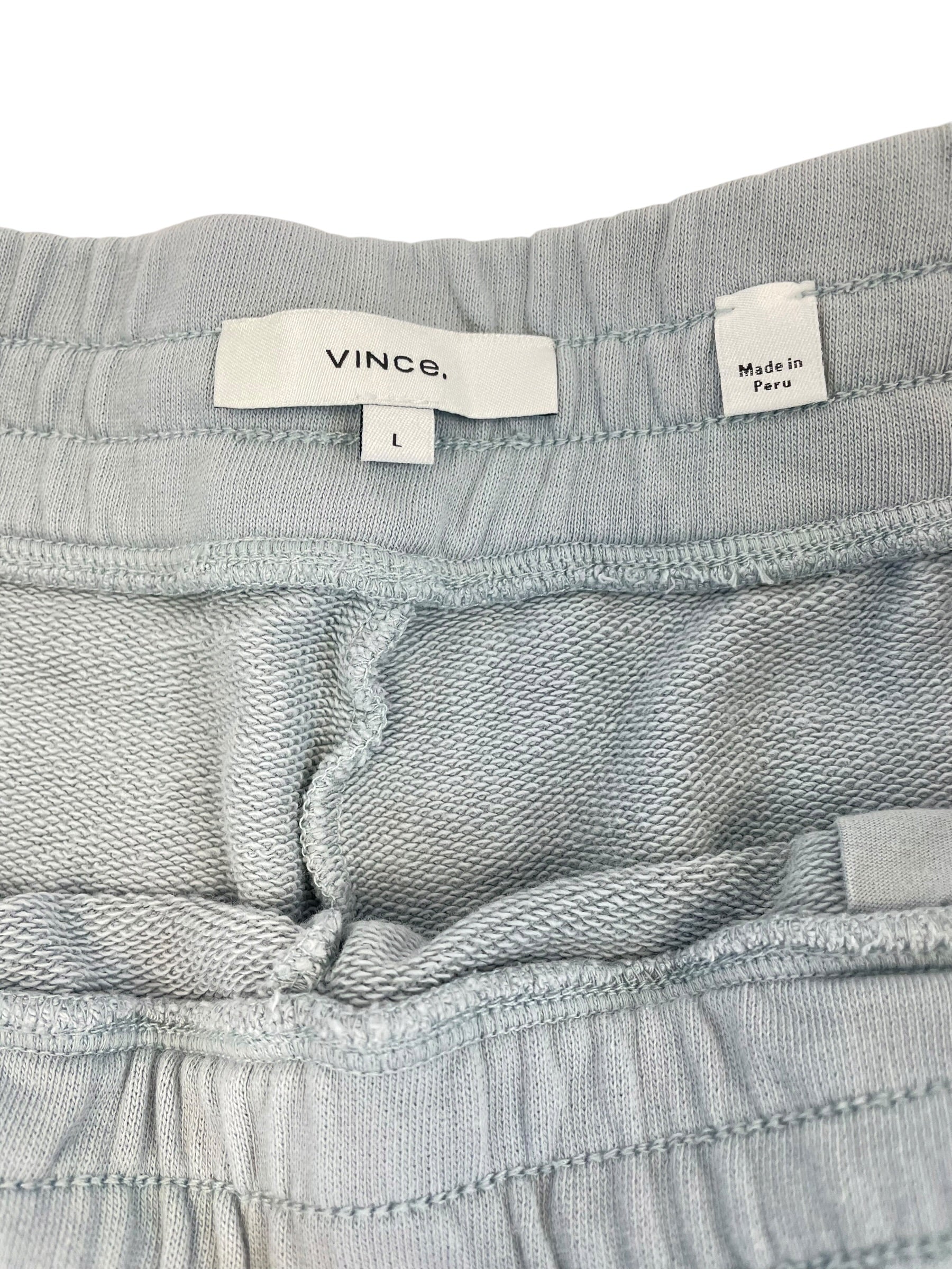 Vince Lt Grey Women's Cotton Drawstring Sweatpants (L)