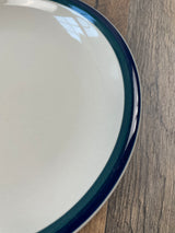 Kitchen Basics Colors By Tienshan Blue Green Stripe 8" Salad Plate