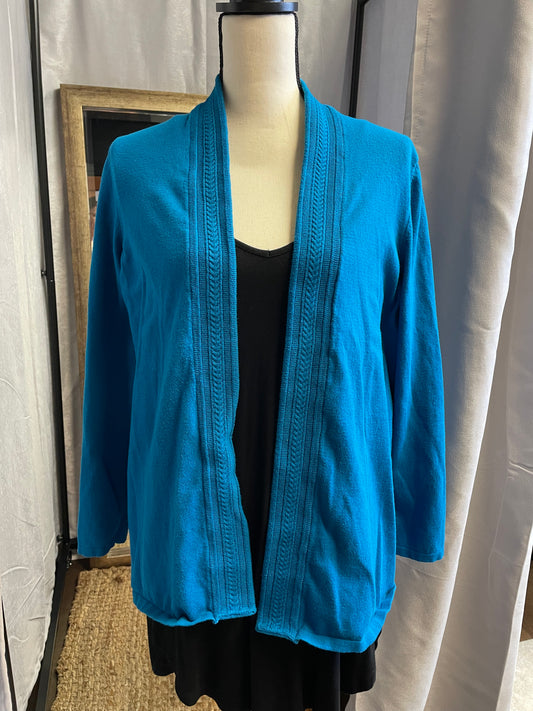 Talbots Teal Cardigan (2XL)