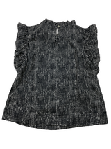 Hudson Gray Polka Dot Print Ruffle Sleeve Blouse (S)