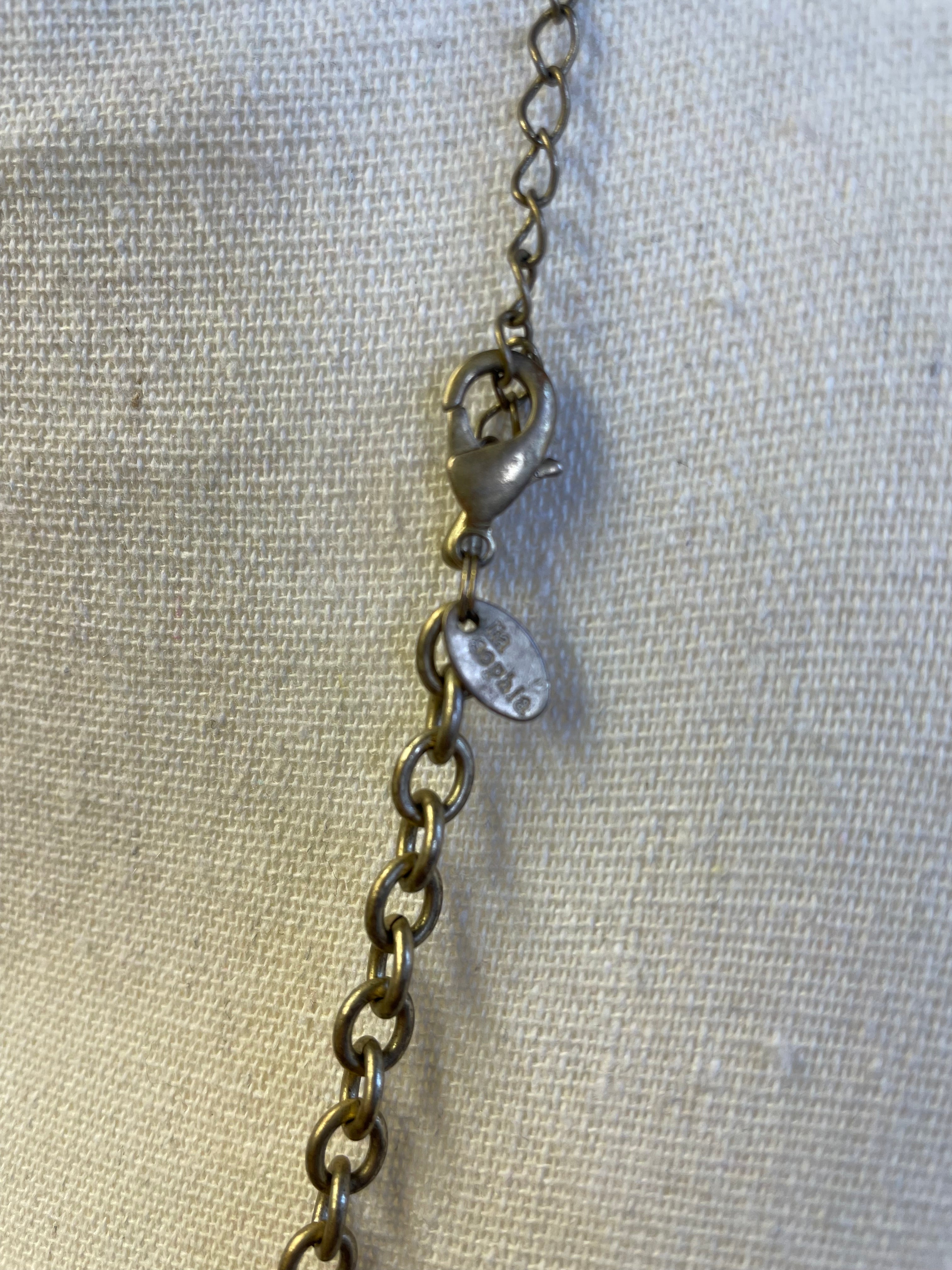 Lia Sophia Gold Mixed Texture Necklace