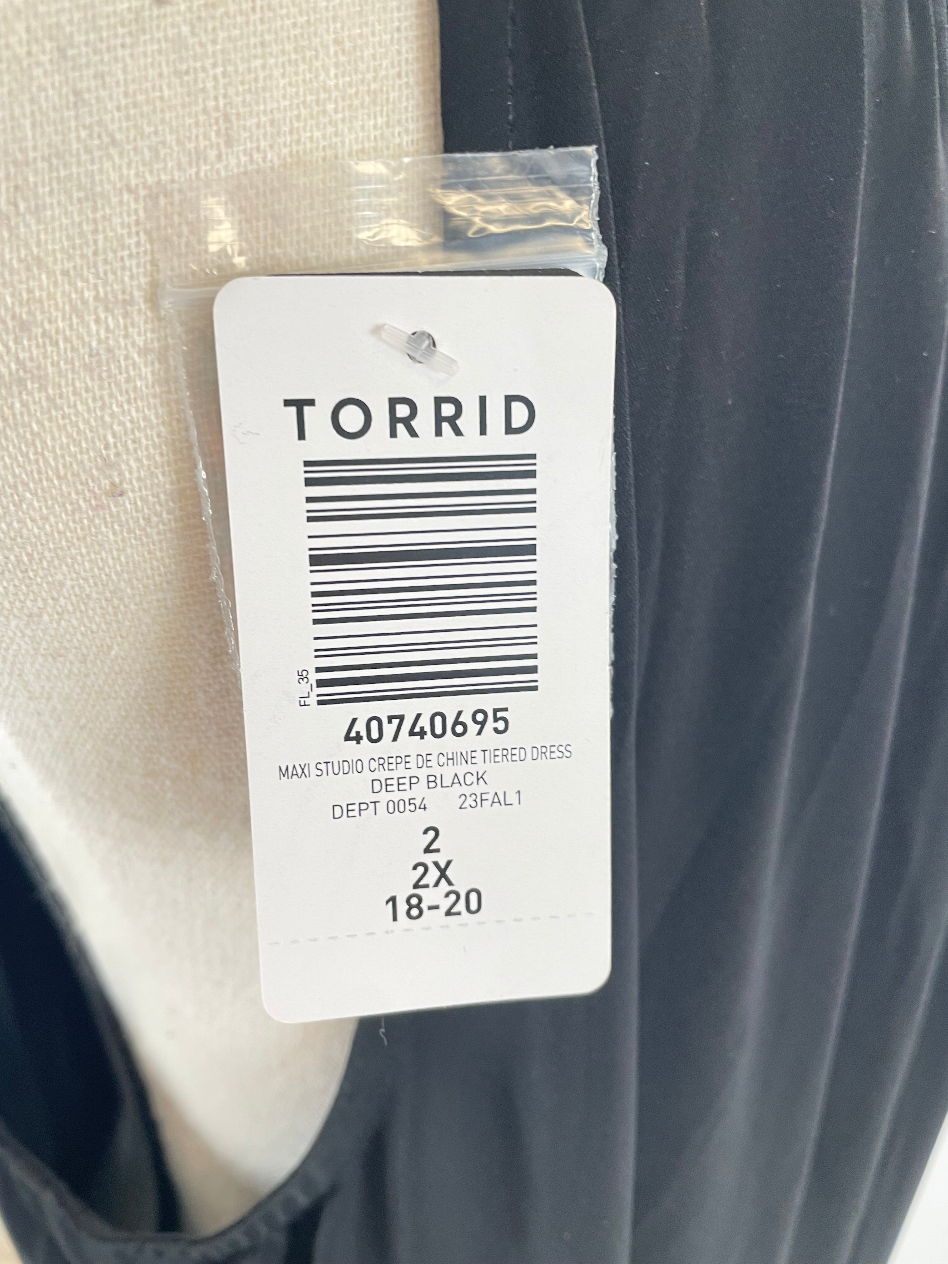 Torrid NWT Max Studio Crepe De Chine Tiered Dress (2X) - BinxBerry Consignment