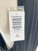 Torrid NWT Max Studio Crepe De Chine Tiered Dress (2X) - BinxBerry Consignment