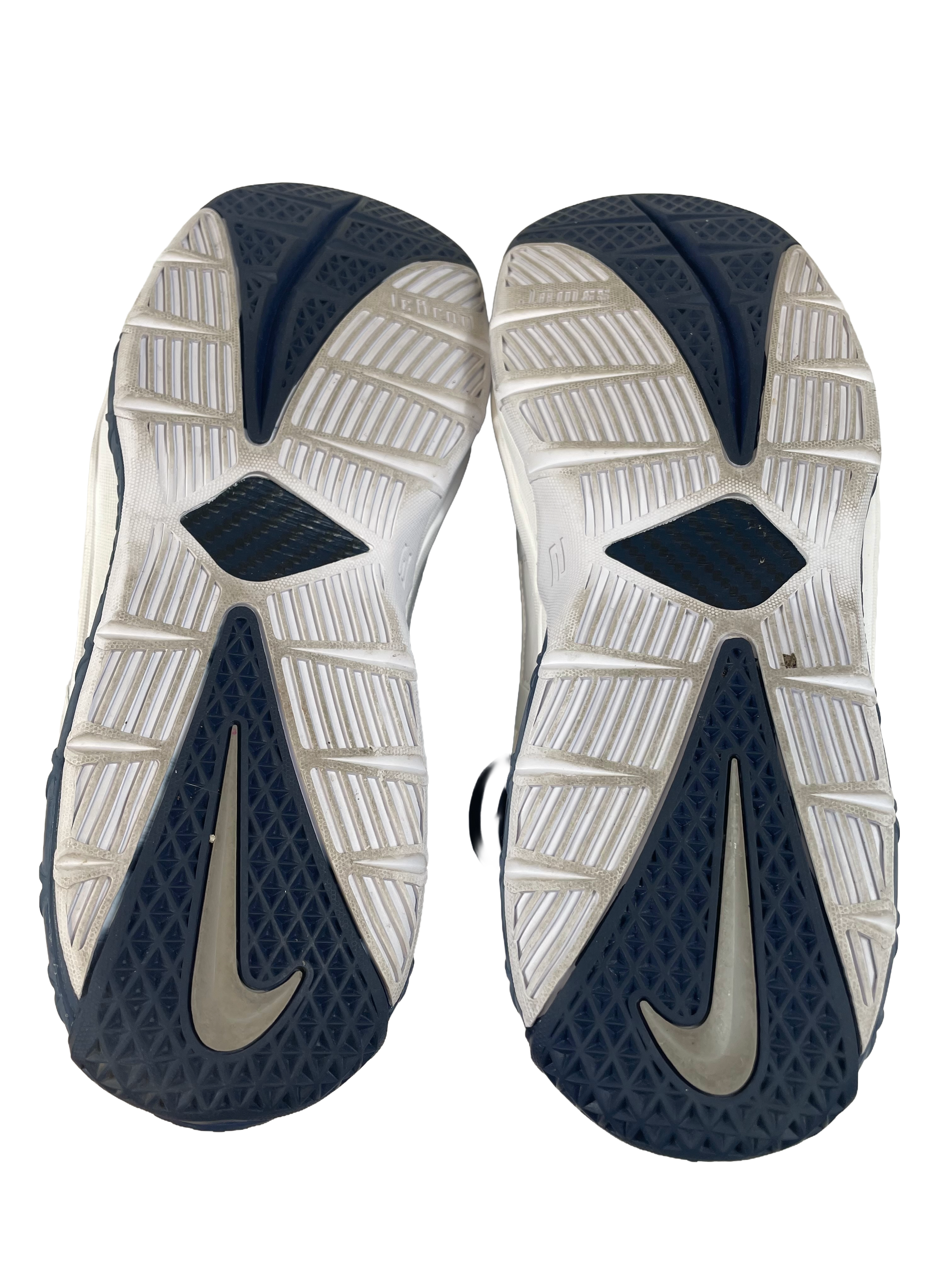 Nike Zoom Lebron III QS White Midnight Navy Men's Sneakers (11.5) - BinxBerry Consignment
