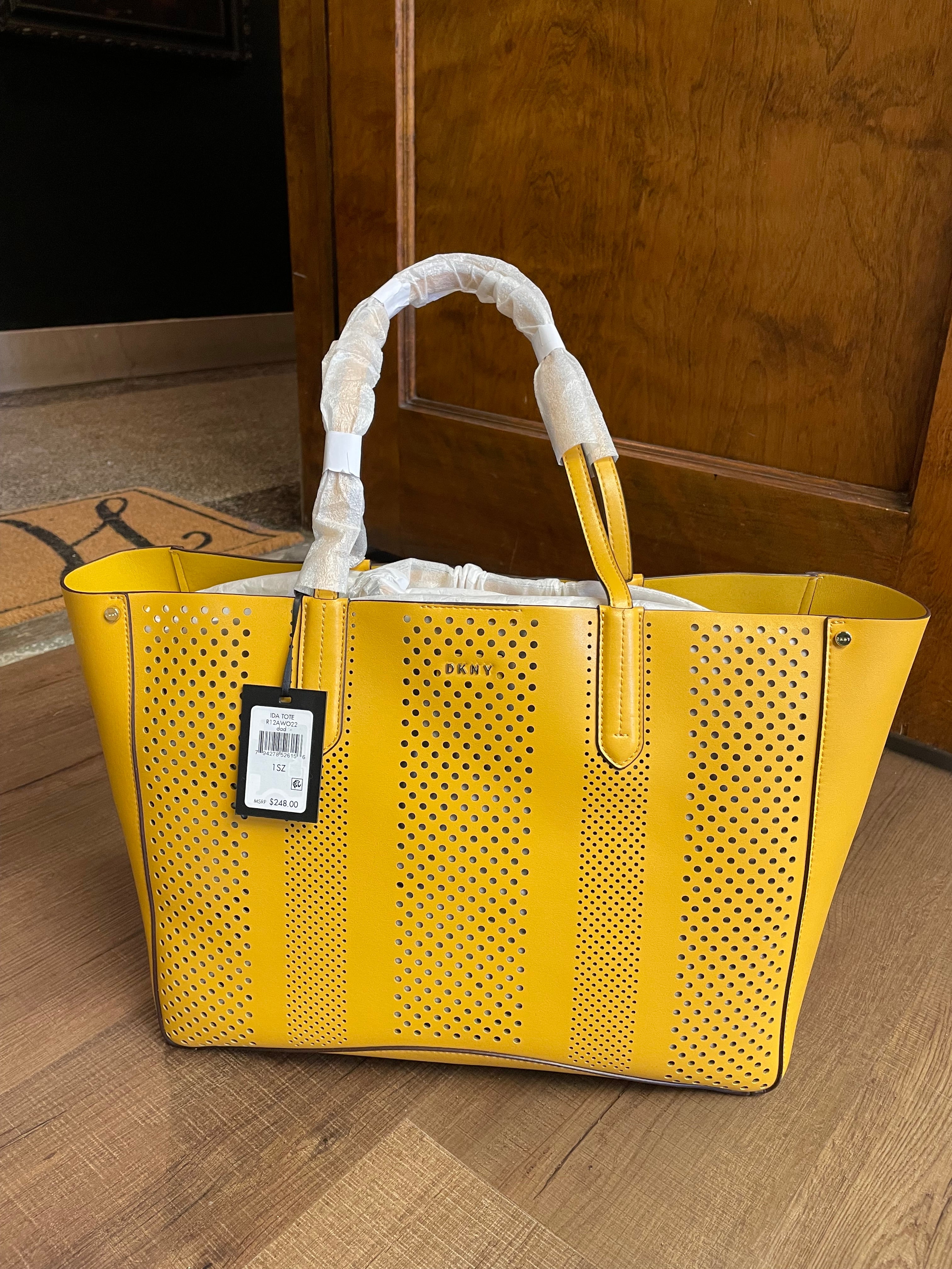 DKNY Ida Leather Tote & Matching Wristlet Wallet