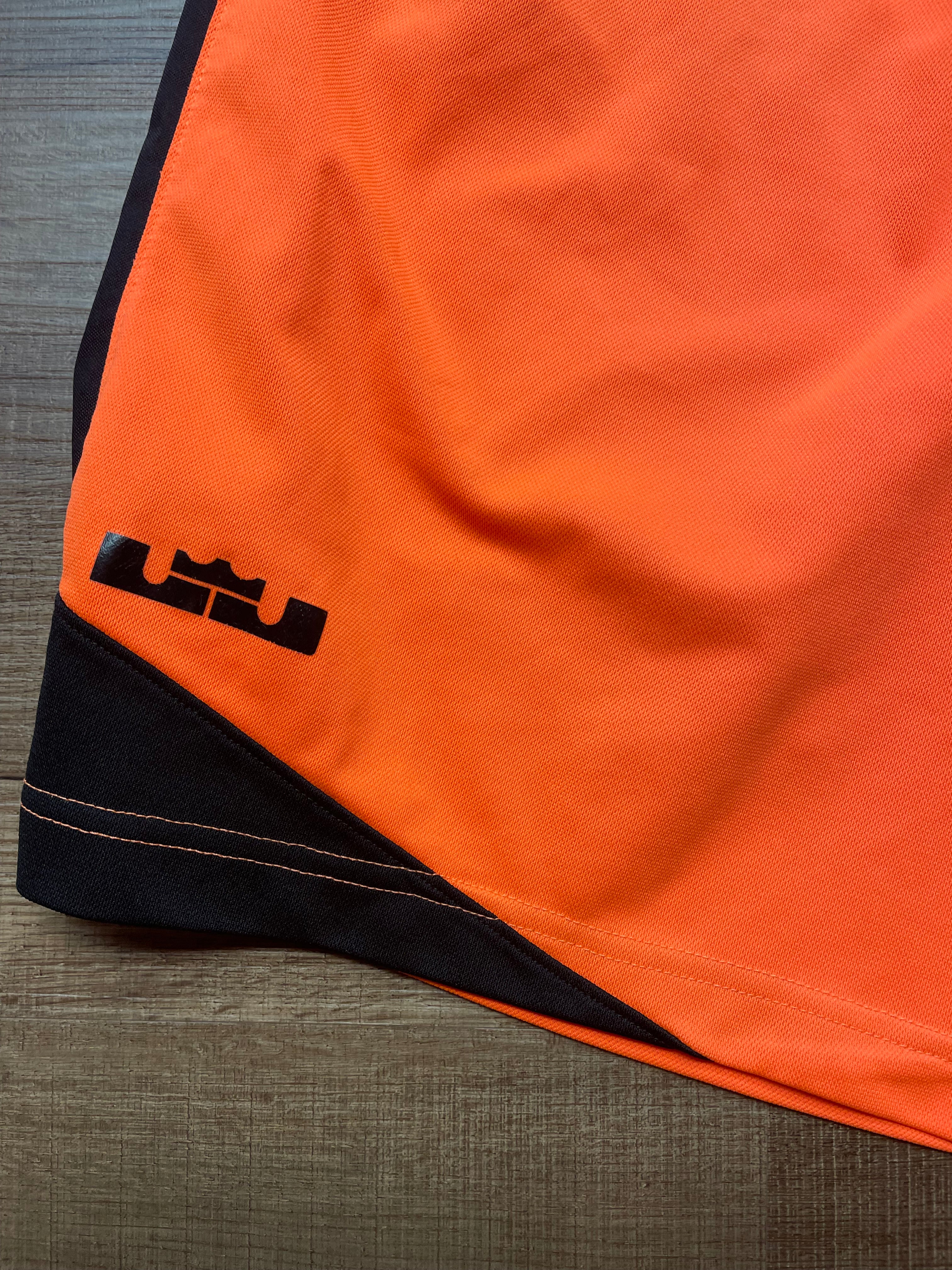 Nike Lebron James Neon Orange Basketball Shorts (M)