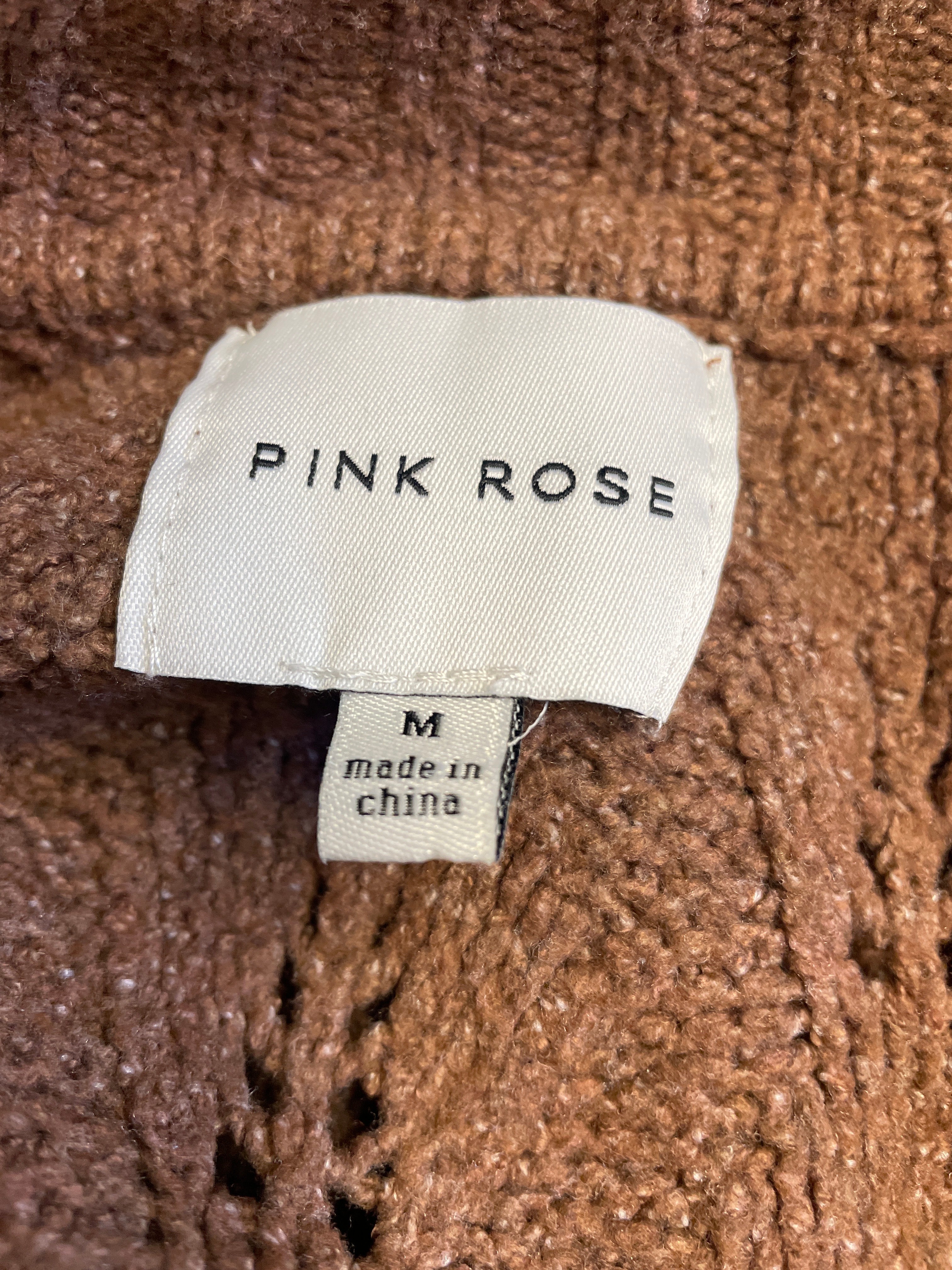 Pink Rose Collared Sweater (M)
