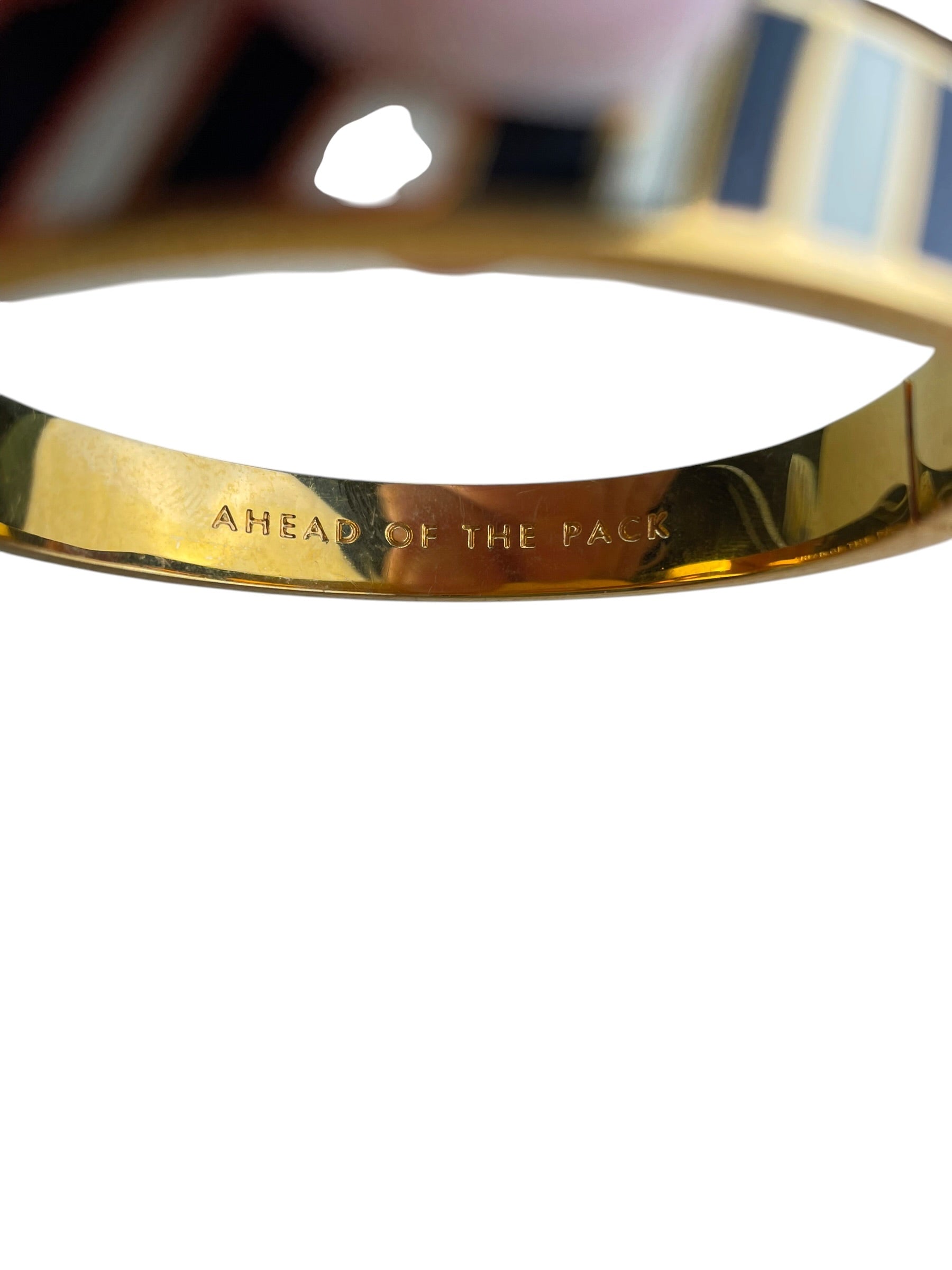 Kate Spade Black And White Hinged Bracelet