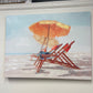 Stretched Canvas Beach Chair Wall Art