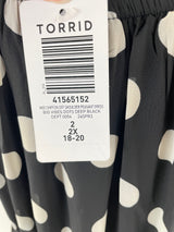 Torrid NWT Midi Chiffon Off Shoulder Peasant Dress (2X) - BinxBerry Consignment