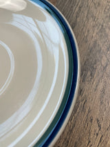 Kitchen Basics Colors by Tinshan Blue Green Stripe 6.5" Saucer