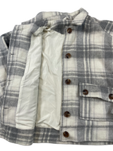 Maurices Grey Toned Plaid Women's Shacket (S) - BinxBerry Consignment
