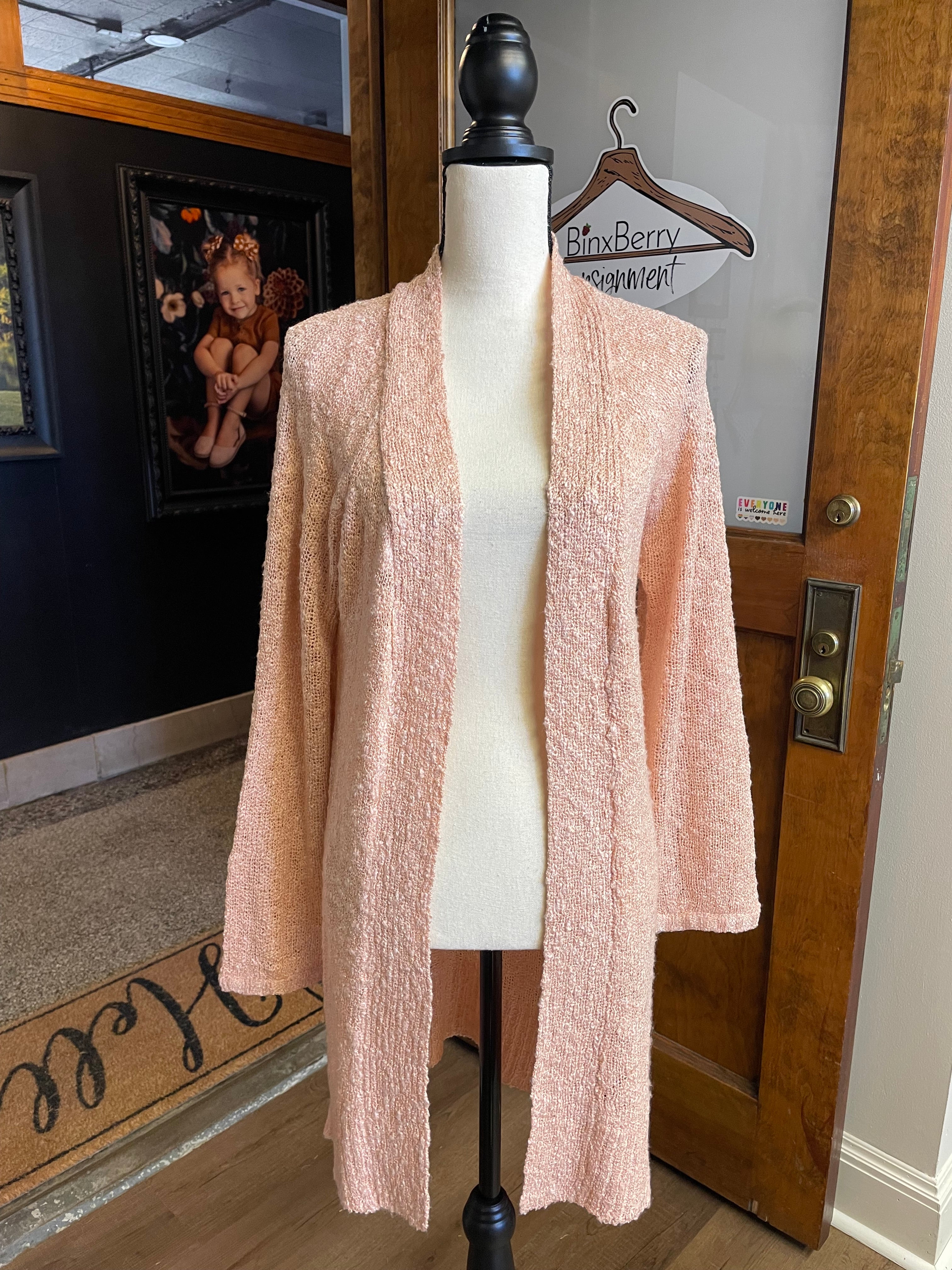 Say What Open Front Knit Cardigan (M)