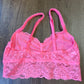 Victoria's Secret Hot Pink Lace Bralette (S)