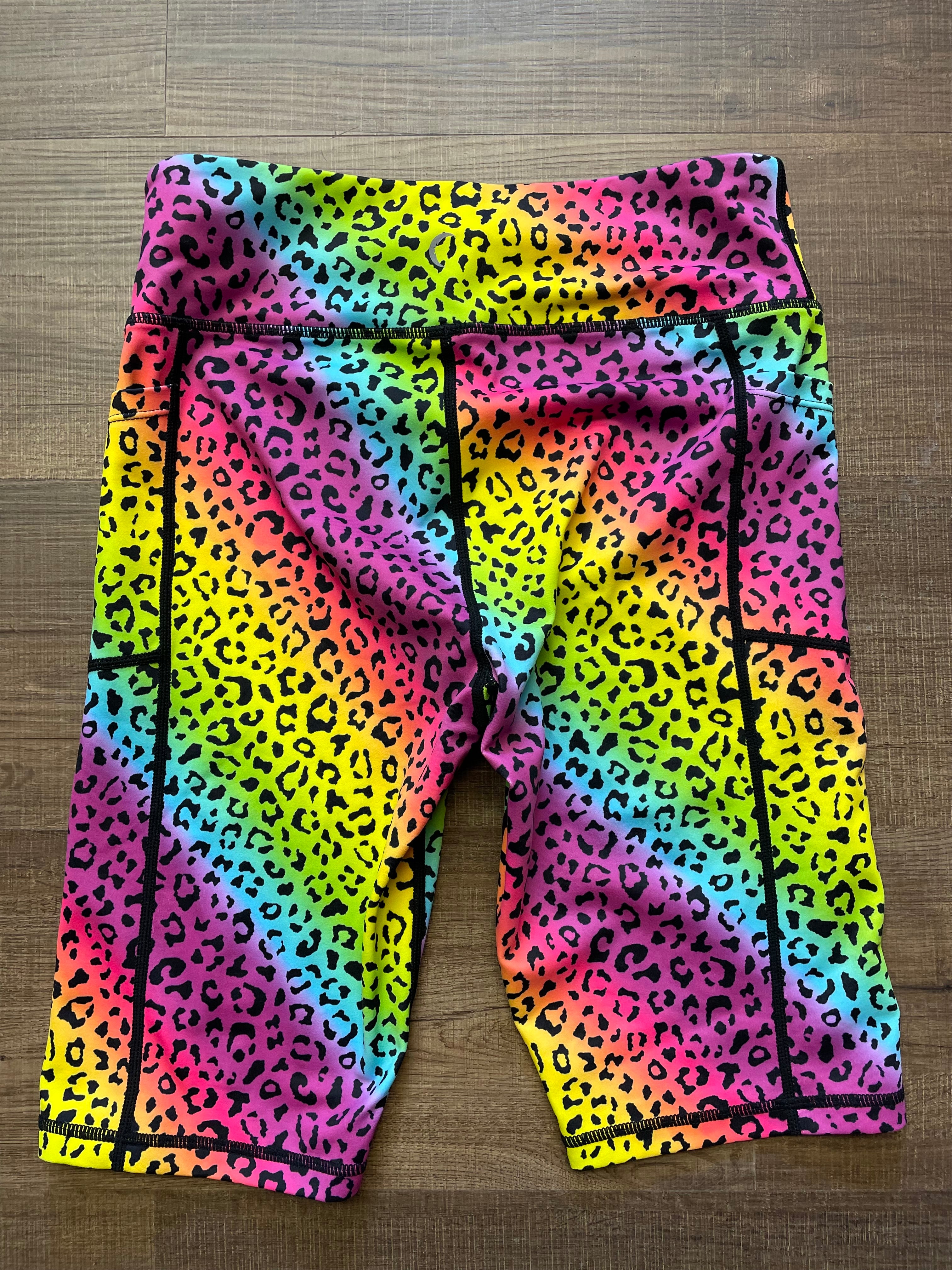 Zyia Active Rainbow Long Running Shorts (L) - BinxBerry Consignment