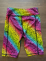 Zyia Active Rainbow Long Running Shorts (L) - BinxBerry Consignment