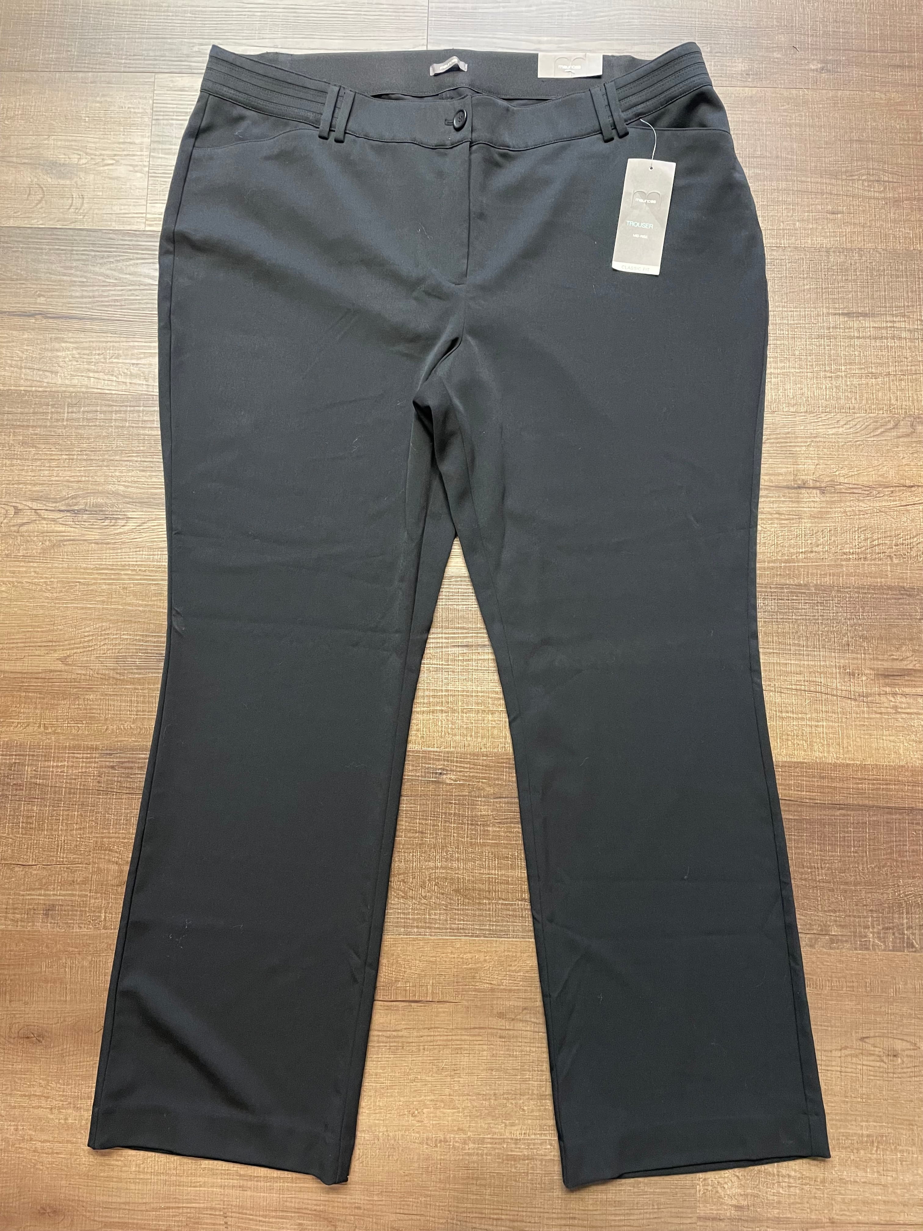 Maurices NWT Classic Fit Mid Rise Trousers (22W Long)