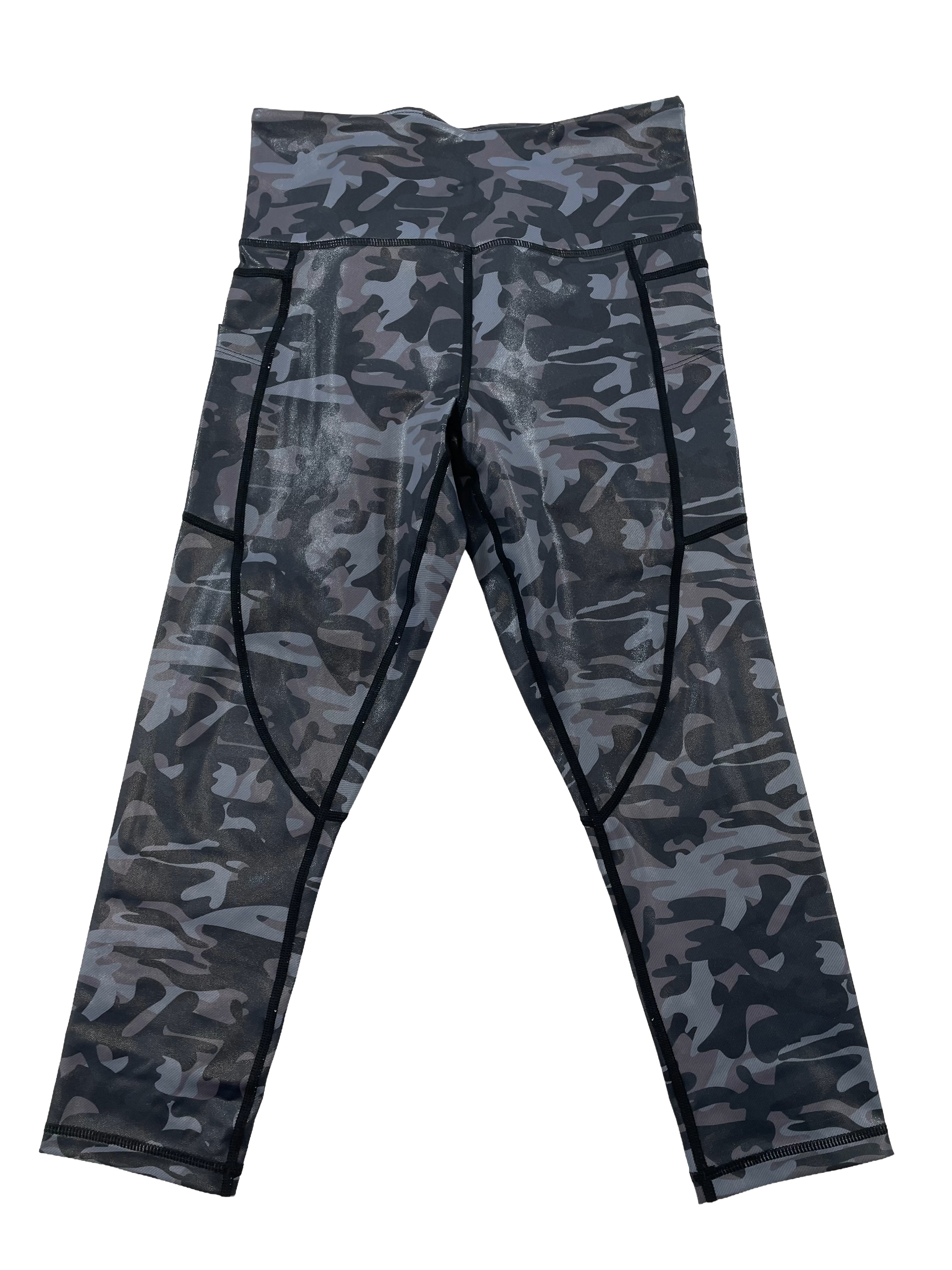 ZYIA Active Shimmer Camo Crop Length Leggings (6-8)