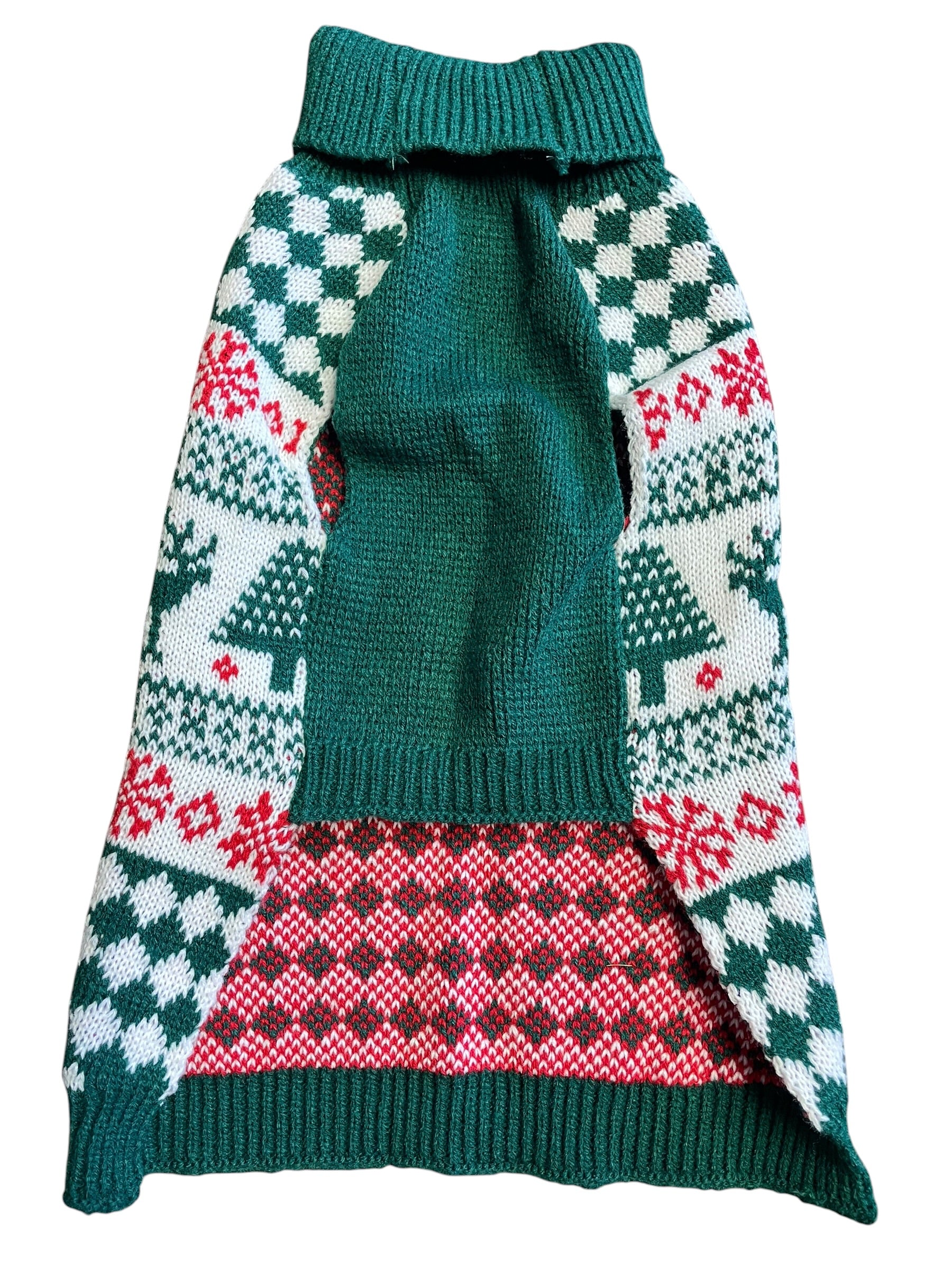 Wynignis Holiday Sweater for Dogs - XL Green